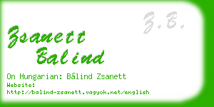 zsanett balind business card