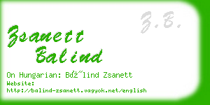 zsanett balind business card